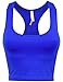 BEKDO Womens Basic Seamless Cropped Racerback Sports Tank Top-ONE Size-Royal_Blue