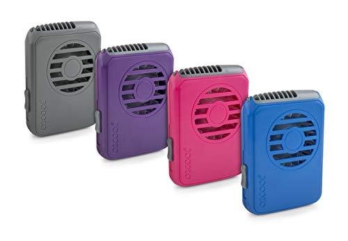 4 O2COOL+Deluxe+Necklace+Fan+Blue