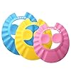 3PCS Adjustable Baby Bathing Shower Cap Soft Waterproof Ear Protection Hat Hair Washing Shield Visor Cover for Baby Kids…