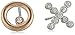 Fossil X and O Stud Earrings