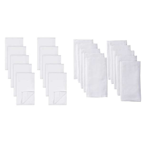 GERBER UNISEX BABY BOYS GIRLS BIRDSEYE FLATFOLD CLOTH DIAPERS MULTIPACK WHITE 10 PACK & UNISEX BABY BOYS GIRLS BIRDSEYE PREFOLD CLOTH DIAPERS MULTIPACK WHITE 3-PLY 10 PACK
