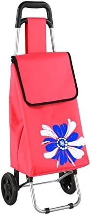 Novastyl 8012692.0 Florea Shopping Trolley 2 wheels Metal Pink 82 x 35 x 9 cm