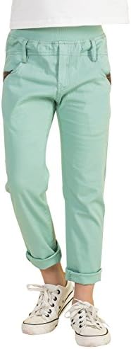 BYCR Boys Basketball Elastic Waist Cotton Pant for Kids Size 4-12 No. 7160108062 (150 ( US Size 10 ), pea green)
