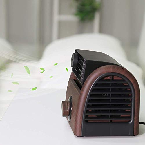Desk Fan Personal Large Wind Turbine Table Cooling Fans for Home Office AC Powered (Renewed)