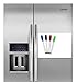 DasKid Magnetic Dry Erase Whiteboard Sheet for Refrigerator 17x13 – Ideal for Families & Roommates – Fridge Board & Reminders – 4 Markers & Cloth Eraser Included