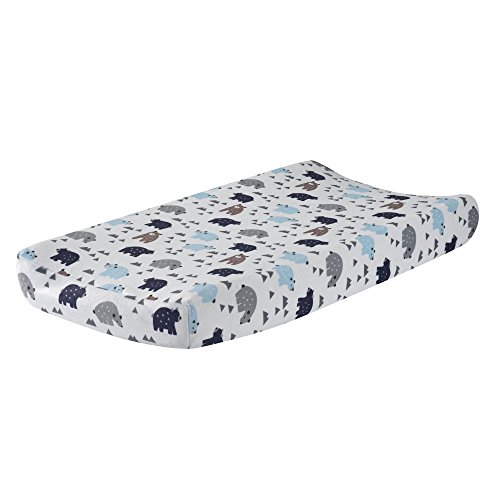 image for Lambs & Ivy Signature Montana 6-Piece Baby Crib Bedding Set - Blue,Gre