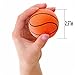Mini Sports Balls for Kids Party Favor Toy, Soccer Ball, Basketball, Football, Baseball (12 Pack) Squeeze Foam for Stress, Anxiety Relief, Relaxation. (12 Pack (Basketballs))
