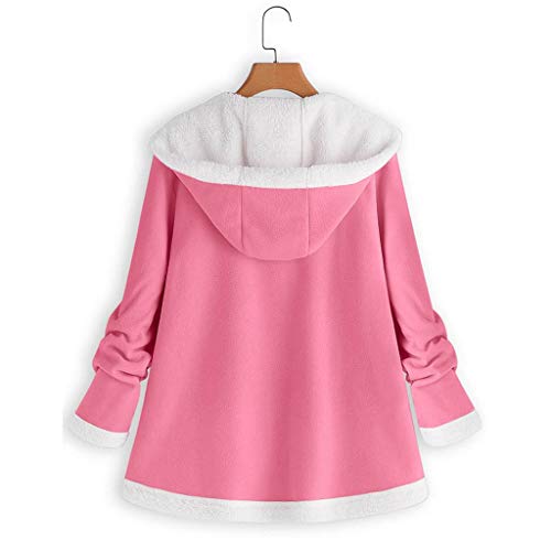 image for Aunimeifly Women's Ladies Shearling Zipper Warm Winter Hooded Outerwea