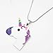 Artvine Unicorn Necklace Baby Girl Birthday Gifts Pandent Necklace Unicorn Pandent(Style 1)
