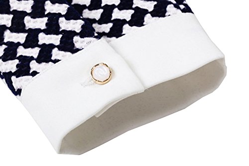 Tartan Plaid Mini Dress เดรส แฟชั่นชุดทำงาน Beautifulmall ผู้หญิง Winter Long Sleeves Pullover Slim