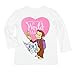 Curious George Toddler Girls Long Sleeve Tee (2T, World White)