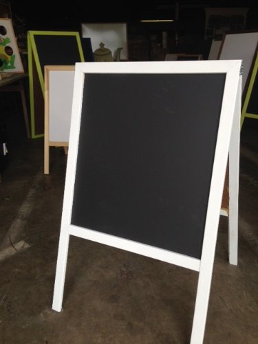 UPC 700615500062, Black Chalkboard Sidewalk Display Sign Easel 39 X 24 Double Sided Hardwood Frame White