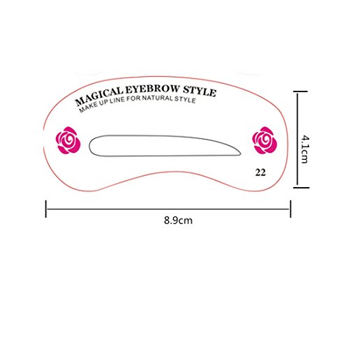 Eyebrow Stencils Eyebrow Grooming Shaping Templates Makeup Beauty Tools 24pcs