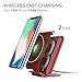 iOttie Ion Wireless Fast Charging Stand || Qi-Certified Charger 7.5W for Iphone XS Max R 8 Plus 10W for Samsung S9 Note 9 | Includes USB C Cable & AC Adapter | Ruby