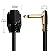 Getaria Guitar Patch Cables Right Angle 1/4 Instrument Cables for Guitar Effect Pedals-(2.36 inch,6cm)