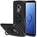 Galaxy S9 Case, Elegant Choise Hybrid Slim Ring Holder Shockproof Kickstand Soft Protective Case Fit Magnetic Car Mount for Samsung Galaxy S9(Black)