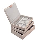 Stackers Blush Pink with Rose Gold Classic Jewelry Box - Set of 3