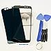 Eaglestar Black Top Front Panel Outer Screen Glass Lens Replacement Parts for LG K10 K425 MS428 K428SG K428 K430+OCA Tape&Frame Tape-Black