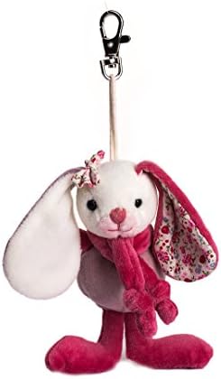Dilly dudu 4” Colourful Blossom Bunny Plush Stuffed Animal Clip Toy Keychain