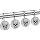 N A Stick-Figur Totenkopf Duschvorhang Haken Transparent ...