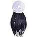 Hee grand Women Warm Baggy Knit Beret Ladies Winter Beanie Hat Lightweight Ski Knitted Hat White