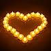 ELECAND Premium Flameless Tea Lights-Long Lasting Battery Operated LED Tealights for Wedding Ceremonies or Parties-Realistic Flickering Effect Led Tealight Candles are The Perfect Gift Idea(12 Pack)