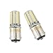 Bonlux 2-Pack LED Ba15d Bulb Double Contact Bayonet Base 1076 1130 1176 1142 LED Replacement DC10V-18V Warm White 3W 250lm 25W Equivalent