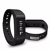 ELEGIANT Wireless Fitness Pedometer Tracker Bluetooth Sports Bracelet Activity Tracker with Steps Counter Sleep Monitoring Calories Track for Sports Fitness Gift