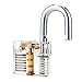 BESTOPE Professional Practice Padlocks Lock Crystal Cutaway of Practice Training Skill Pick Lock for Beginners Locksmith with Two Keys