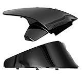 Sedeta Battery Side Faring Cover ABS plastic Battery Side Protector Cover Molding Trims Black for Honda Shadow VT600 VLX 600 STEED400 1988-1998