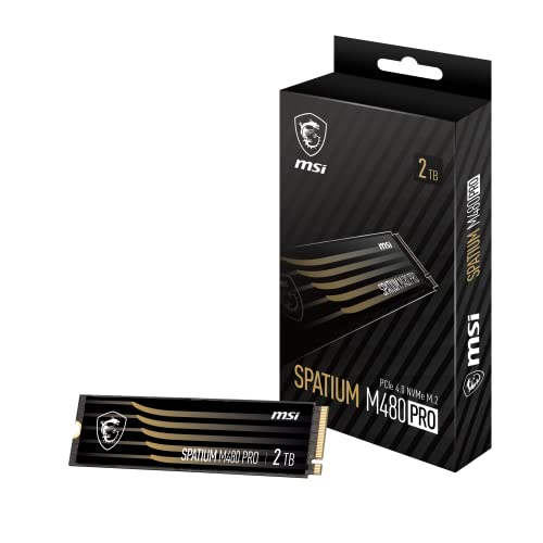 MSI SPATIUM M480 PRO PCIe 4.0 NVMe M.2 2TB interne SSD PCIe Gen4 NVMe