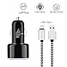 Ailun Fast Car Charger Qualcomm Quick Charge 3.0 Adapter with 1M Type C Cable Dual USB Port 35W for iPhone12 /12Pro/12Mini/12 Pro Max/11/11 Pro/11 Pro Max/X Xs XR Xs Max.