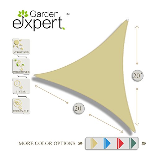 Garden EXPERT 13’x19′ Rectangle Knitting Sun Shade Sail for Garden,Outdoor and Patio ...