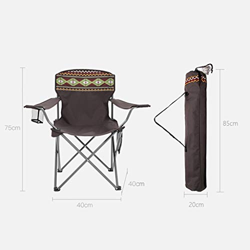 CATRP Marke Im Freien Camp-Stuhl Mit Getränkehalter Und Pocket Falten Heavy Duty Hoch Zurück Angelsitz – Bild 8