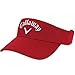 Callaway 2016 Liquid Metal Adjustable Visor, Red/White