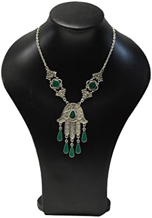 Morocan Jewerly Berber Necklace Arabic Colorfull Glass Beads Layered