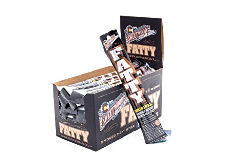 Sweetwood Smokehouse - Fatty Meat Stick - Original - 2oz (20 Count) - Gluten Free , Nitrate Free, Grass Fed,  All Natural, Healthy Snack for Kids & Adults
