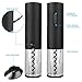 GOSCIEN Electric Wine Opener, Automatic Electric Wine Bottle Corkscrew Opener, Rechargeable Stainless Steel Cordless Electric Wine Bottle Opener Gift Set with Foil Cutter, USB Charging Cable