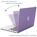 MOSISO Case Only Compatible with MacBook Pro Retina 13 inch (Models: A1502 & A1425) (Older Version Release 2015 - end 2012), Plastic Hard Shell Case & Keyboard Cover & Screen Protector, Light Purple