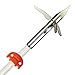 AMS Bowfishing Arrow with 3-barb Grapple Point and White Fiberglass Shaft