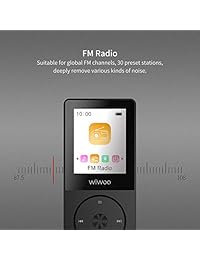 Reproductor de MP3 de 16 GB con radio FM, reproductor de música Mp3 con brazalete grabadora de vídeo voz lector de libros electrónicos, ampliable hasta 128 GB