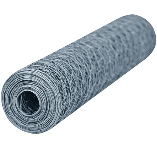 WERKA PRO Grillage galvanisé Mailles hexagonales de 25 mm 1 x 10m