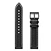 HATALKIN Watch Band for Withings/Nokia Steel HR Band 40mm Leather,20mm Watch Band Geniune Leather Replacement Strap Compatible Withings/Nokia Steel HR Sport Smartwatch (40mm) (Black)