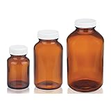 Wheaton W216946 Wide Mouth Packer Bottle, Amber