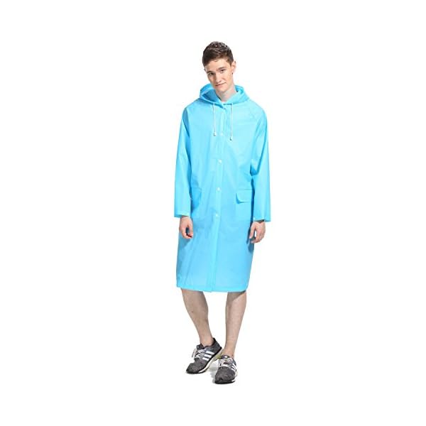 ArunnersTM-Raincoats-Men-Women-Waterproof-Rainwear-Long-Rain-Poncho-With-Hood-Fruit-Color