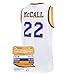 AFLGO McCall #22 Crenshaw High School Basketball Jersey S-XXXL White, 90's Clothing Throwback Omar EPPS Costume Athletic Apparel Clothing Stitched – Top Bonus Combo Set with Wristbands