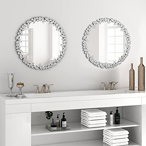 KOHROS Large Antique Wall Mirror Ornate Glass Framed Decor