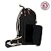 GOgroove Full-Size Camera Backpacks for Photographers - DSLR Camera Backpack with 15.6 in. Laptop Space, Accessory Storage, Tripod Holder, Waterproof Camera Bag for Canon EOS REBEL T7 & More (Black)