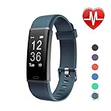 LETSCOM Fitness Tracker HR, Activity Tracker Watch with Heart Rate Monitor, IP67 Waterproof Smart Bracelet as Step Counter Pedometer Calorie Watch for Kids Women Men