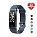 LETSCOM Fitness Tracker HR, Activity Tracker Watch with Heart Rate Monitor, IP67 Waterproof Smart Bracelet as Step Counter Pedometer Calorie Watch for Kids Women Men